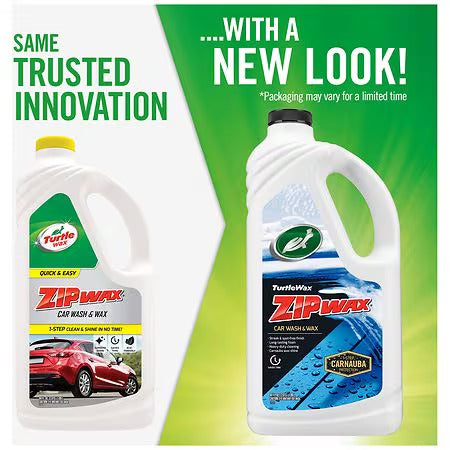 Turtle Wax Liquid Car Wash and Wax, Easy and Quick Zip Wax T-79, 64 oz. 3 Packs