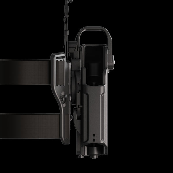 Orpaz T40 Pro Springfield XD LH Duty Holster with Medium Light Holster w/ Magnetic Optic cover, Compatible with Springfield XD Pistol Holder with Laser Mounted Light and Optics with Drop Leg