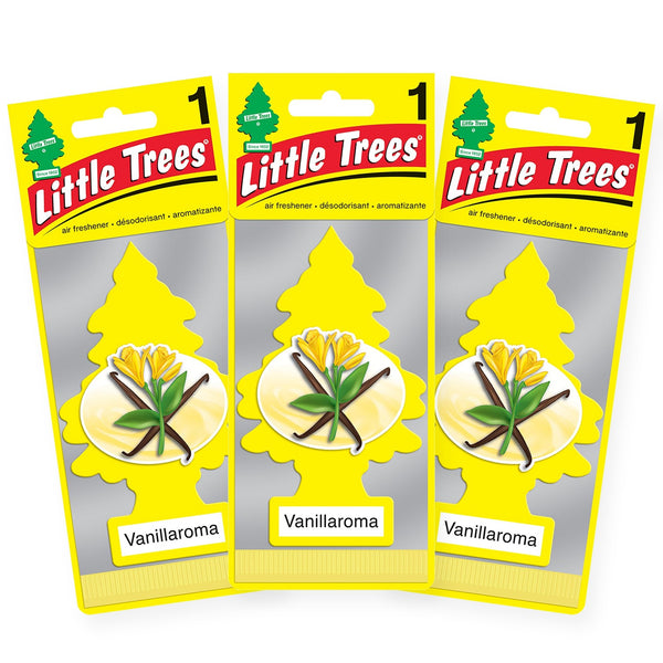 Little Trees Hanging Car Air Freshener, Vanillaroma, 3-Pack