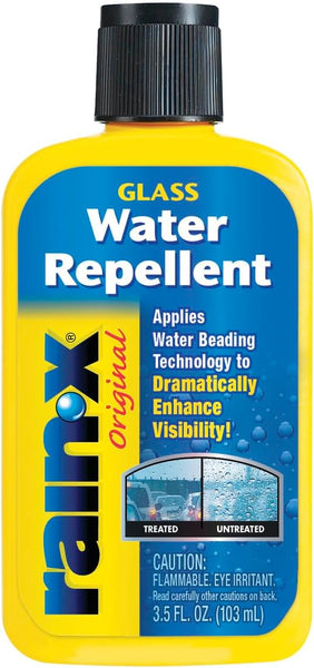 Rain-X Car Glass Water Repellent Repels Rain Sleet Snow Improves Wet Weather Driving Visibility 3.5oz, 2 Packs