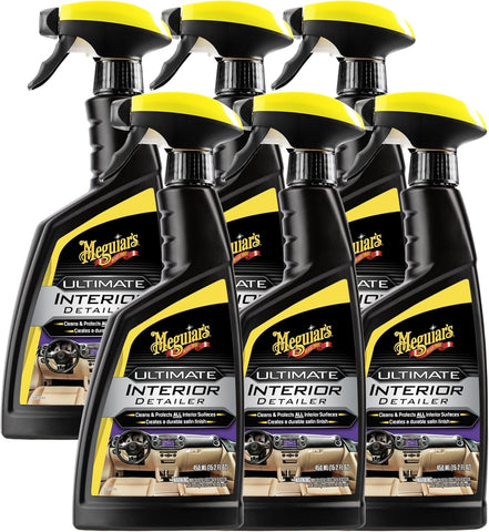 Meguiar's Ultimate Interior Detailer, 15.2 oz – Cleans & Protects with UV Guard, 6 Pack