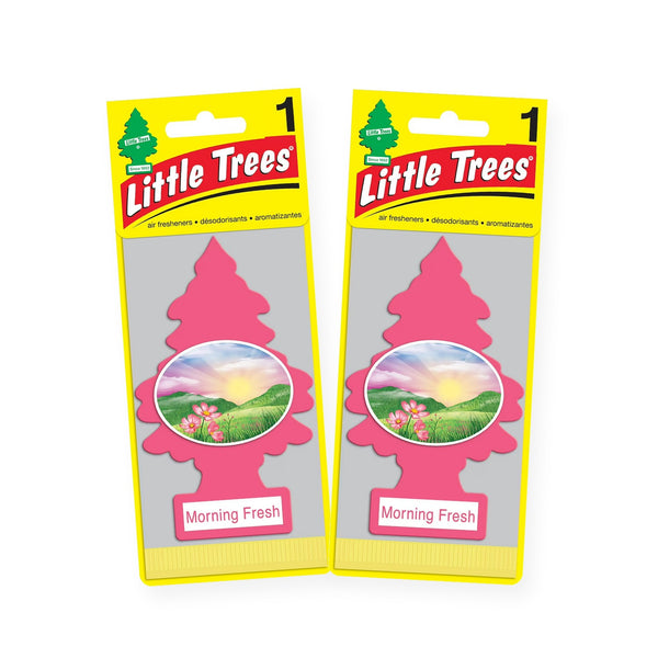 Little Trees Hanging Car Air Freshener, Morning Fresh, 2-Pack