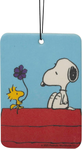 Plasticolor Peanuts Snoopy Doghouse Paper Air Freshener, Vanilla scent, 6 Pack, 12 Fresheners