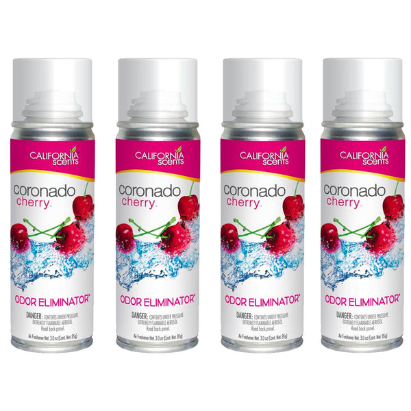 California Scents 3 oz. Fogger Odor Eliminator, Coronado Cherry, 4 Pack