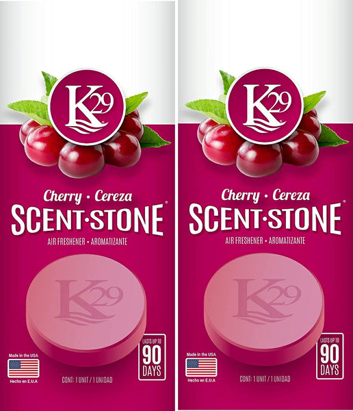 K29 Cherry Stone Air Freshener, Environmentally Safe and Long-lasting Fragrance, 2 Packs
