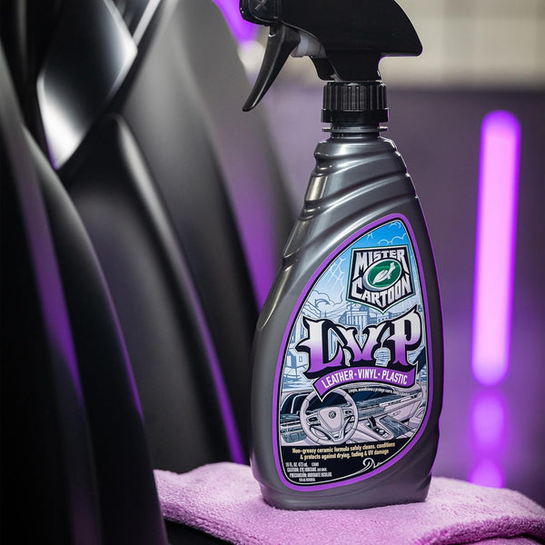 Turtle Wax X Mister Cartoon LVP- Leather, Vinyl, Plastic Cleaner and Protectant, 1-Step Solution Cleans, Protects and Conditions, UV Protection, for Cars, Trucks, RV's and Motorcycles, 16 oz.