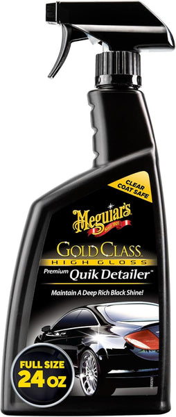 Meguiar's Gold Class High Gloss Quik Detailer Spray, Preserves Wax & Shine, 24oz