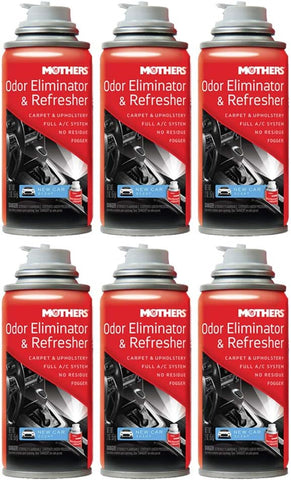 Mothers Odor Eliminator & Refresher, New Car Scent, 2 Oz, 6 Packs