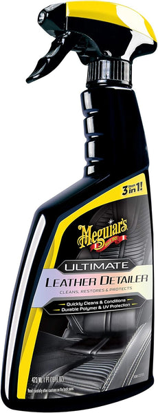 Meguiar's Ultimate Leather Detailer – Cleans, Conditions & Protects Car Leather, 16 oz