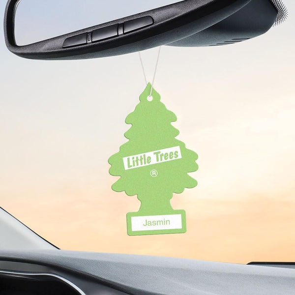 Little Trees Hanging Car Freshener Cardboard Paper For Home Car Office Jasmin Pack of 3