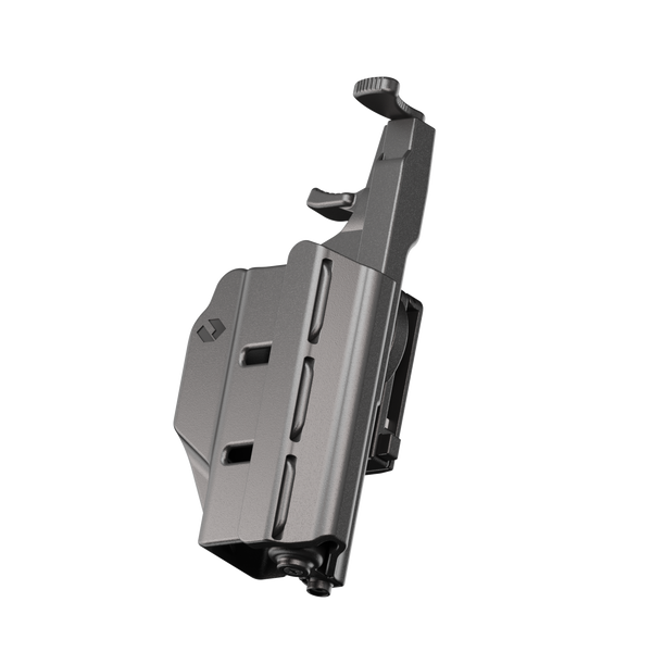 ORPAZ T41 Level 2 Universal Adjustable Holster, Magnetic + Mechanical Retention, Optics Ready OWB Polymer Duty Holster, Made in Israel ClipLock