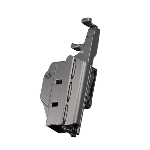 ORPAZ T41 Level 2 Universal Adjustable Holster, Magnetic + Mechanical Retention, Optics Ready OWB Polymer Duty Holster, Made in Israel ClipLock