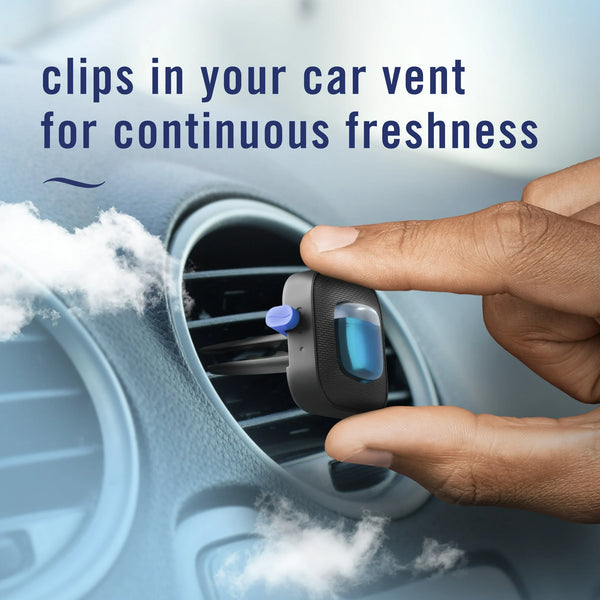 Febreze Vent Clip AUTO Car Air Freshener, Up to 40 Days, Odour Eliminator, Cactus Flower Scent, 2-CLIPS