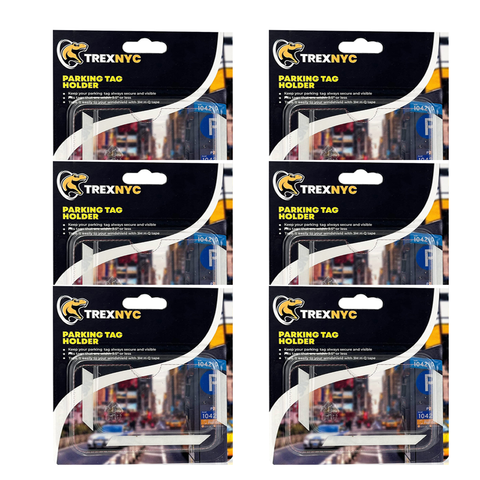 T-Rex Parking Ticket Holder Munimeter Ticket Holder, 6 Packs