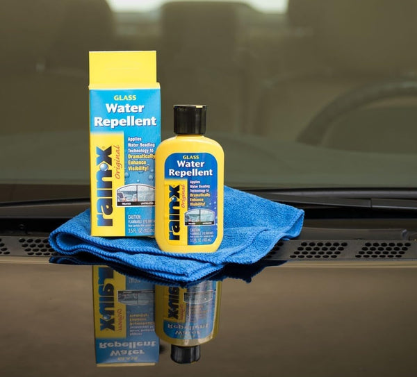 Rain-X Car Glass Water Repellent Repels Rain Sleet Snow Improves Wet Weather Driving Visibility 3.5oz, 2 Packs