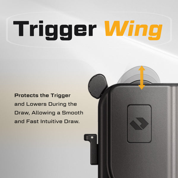 Orpaz EZ G30/G30S Left Hand Holster – Forward Draw OWB Tactical Holster Compatible with Glock 30/30S - Suppressor & Optics Ready - Finger Release, Level 2 Security - with Low Ride Attachment