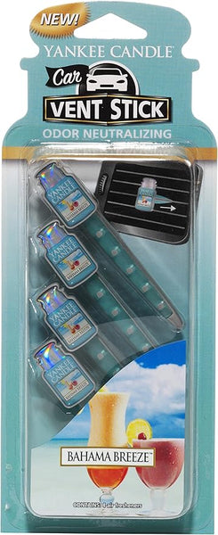Yankee Candle Car Air Fresheners, Car Vent Stick, Bahama Breeze