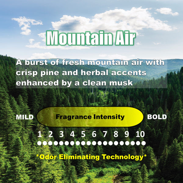 UltraScent Vacuum Stix Vacuum Deodorizer Sticks for All Vacuums, Long-Lasting Vacuum Air Freshener, Non-Toxic, Made in USA, 4-Packs 16-Stix Total in the Mountain Air Scent