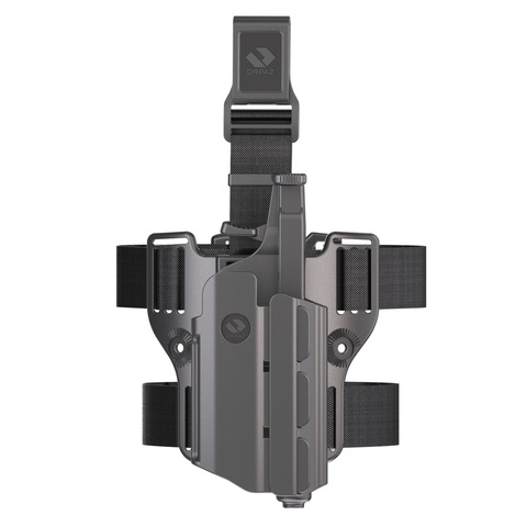 Orpaz Light Bearing Holster Compatible with S&W M&P 40 Holster with Light/Laser/Sight/Optics (Medium Pistol Lights, Drop-Leg Attachment)