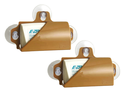 TrexNYC MINI Toll Pass Holder, Tan, 2 Pack