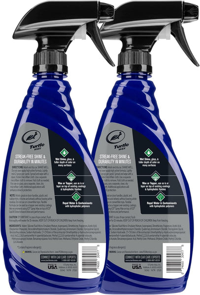 Turtle Wax T-477R ICE Spray Wax, Ultimate High Shine Wax Finish, For Use on Car Paint, Trim and Plastics, Safe for Motorcycles, RV's, Trucks and More, 20 oz. 2 Packs