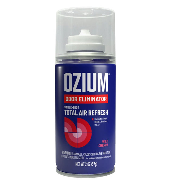Ozium Fogger Single Shot 2 oz Air Freshener for Car Home Office Wild Cherry
