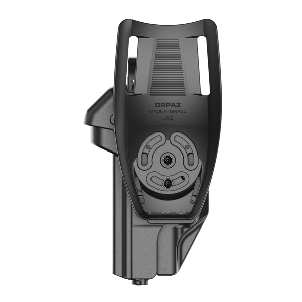 ORPAZ T41 PRO Universal Adjustable Holster, Level 3 Security, Hood Guard & Magnetic Retention, Optics Ready OWB Polymer Duty Holster, Made in Israel Low Ride