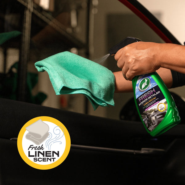 Turtle Wax Fresh Interior Detailer Multi Surface Cleaner with UV Protection, 16oz Trigger Spray, 2 Packs