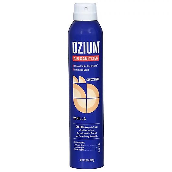 Ozium Air Sanitizer, 8 oz. Spray, Cleans the Air You Breath and Eliminates Odors, Vanilla Scent