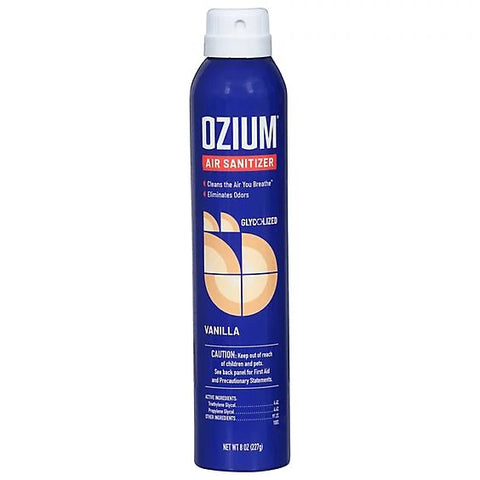 Ozium Air Sanitizer, 8 oz. Spray, Cleans the Air You Breath and Eliminates Odors, Vanilla Scent