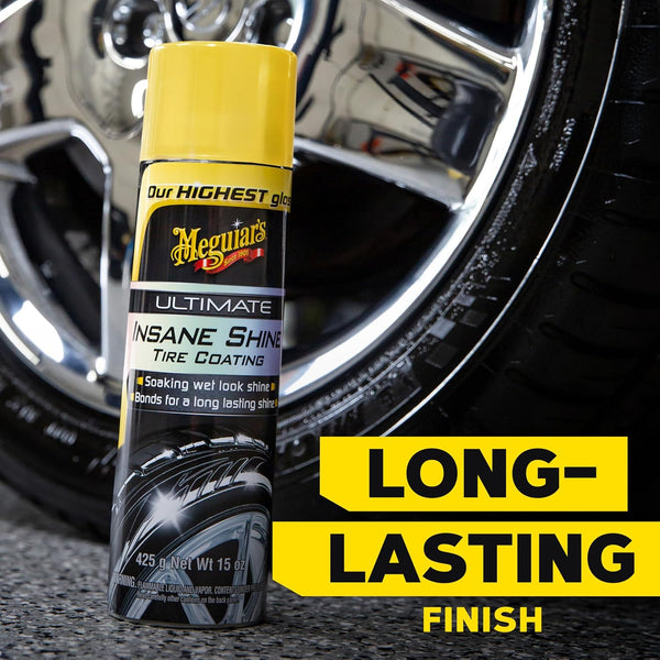 Meguiar's Ultimate Insane Shine Tire Coating, 15 oz Aerosol Spray