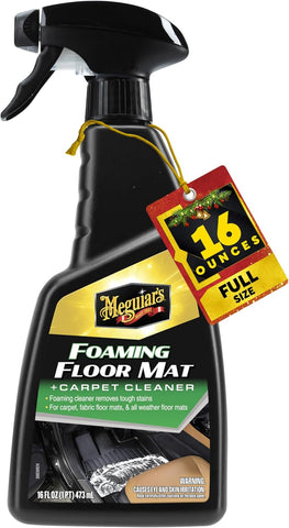 Meguiar’s Foaming Floor Mat & Carpet Cleaner, Deep Cleaning Interior Spray, 16 oz