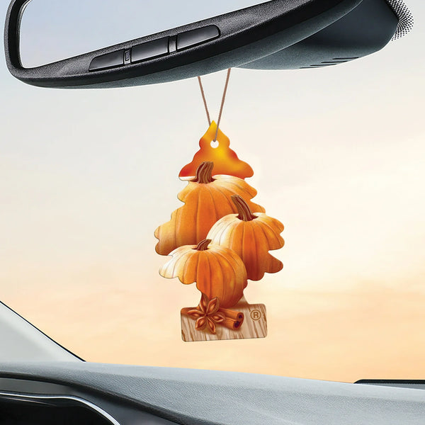 Little Trees Hanging Car Air Freshener, Warm Pumpkin Spice, 2-Pack
