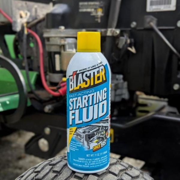 B'laster Fast-Acting Engine Starting Fluid Spray, Helps Start Gasoline & Diesel Engines in Extreme Cold, Upper Cylinder Lubrication, Reduces Friction and Corrosion, 11 oz