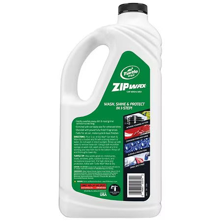 Turtle Wax Liquid Car Wash and Wax, Easy and Quick Zip Wax T-79, 64 oz.