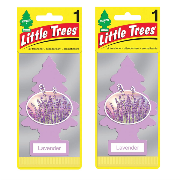 Little Trees Hanging Car Air Freshener, Lavender, 2-Pack