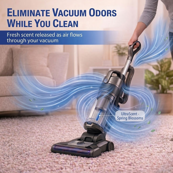 UltraScent Vacuum Stix Vacuum Deodorizer Sticks for All Vacuums, Long-Lasting Vacuum Air Freshener, Non-Toxic, Made in USA, 4-Packs 16-Stix Total in the Spring Blossoms Scent