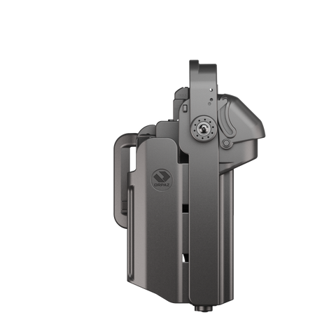 Orpaz T40 Pro G17 LH Duty Holster with Medium Light Holster Compatible with Glock 17 Pistol Holder with Laser Mounted Light and Optics with Belt Loop