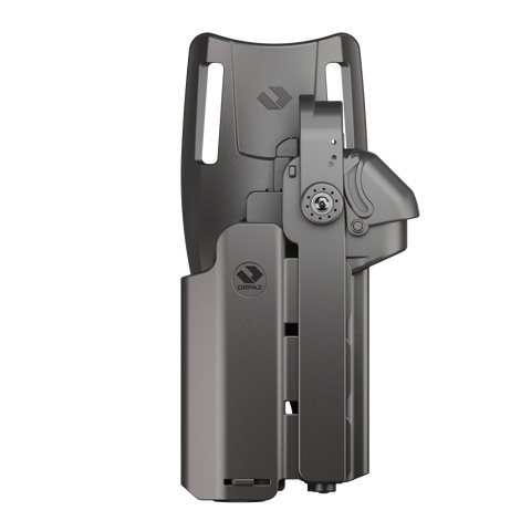 Orpaz T40 Pro G19 LH Duty Holster with Large Light Holster Compatible with Glock 19 Pistol Holder with Laser Mounted Light and Optics with Low Ride