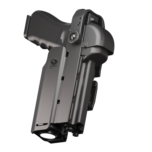 Orpaz T40 Light-Bearing Holster – Universal OWB Tactical Holster, Level 2 & Level 3 Security, Compatible w/Most Pistol Lights, Optics-Ready, Adjustable, Fits Most Pistols MOLLE Pro Magnetic Large