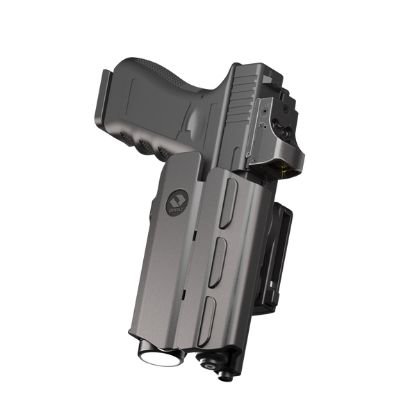 Orpaz T40 Light-Bearing Holster – Universal OWB Tactical Holster, Level 2 & Level 3 Security, Compatible w/Most Pistol Lights, Optics-Ready, Adjustable, Fits Most Pistols ClipLock Medium