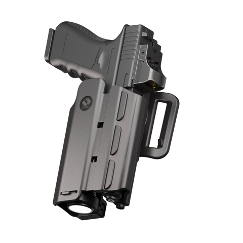 Orpaz T40 Light-Bearing Holster – Universal OWB Tactical Holster, Level 2 & Level 3 Security, Compatible w/Most Pistol Lights, Optics-Ready, Adjustable, Fits Most Pistols Belt-Loop Large