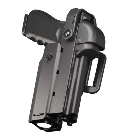 Orpaz T40 Light-Bearing Holster – Universal OWB Tactical Holster, Level 2 & Level 3 Security, Compatible w/Most Pistol Lights, Optics-Ready, Adjustable, Fits Most Pistols Belt-Loop Pro Magnetic Large