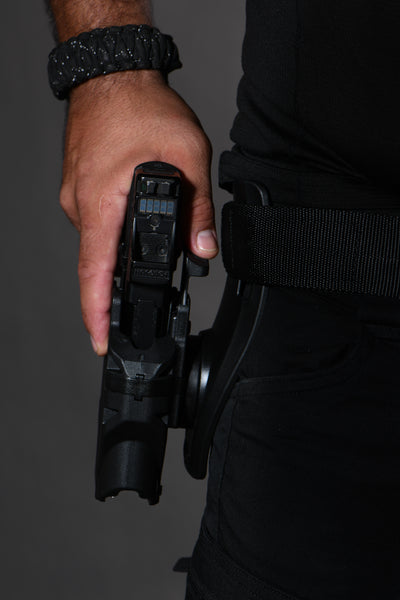 Orpaz T40 G17 Holster with Light Left Handed Compatible with Glock 17 Holster with Light, Medium Pistol Lights, Low-Ride Attachment