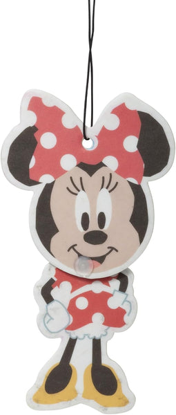 Plasticolor Disney Minnie Mouse Wiggler Air Freshener, Fun Hanging Car Accessory, Cherry Scent, 6 Pack
