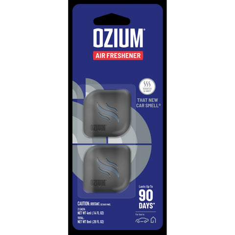 Ozium Membrane Car Vent Clip AC Air Fresheners Car Air Freshener and Car Odor Eliminator, That New Car Smell, 2 Packs