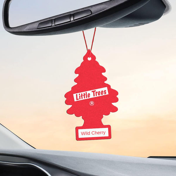 Little Trees Hanging Car Air Freshener, Wild Cherry, 3-Pack