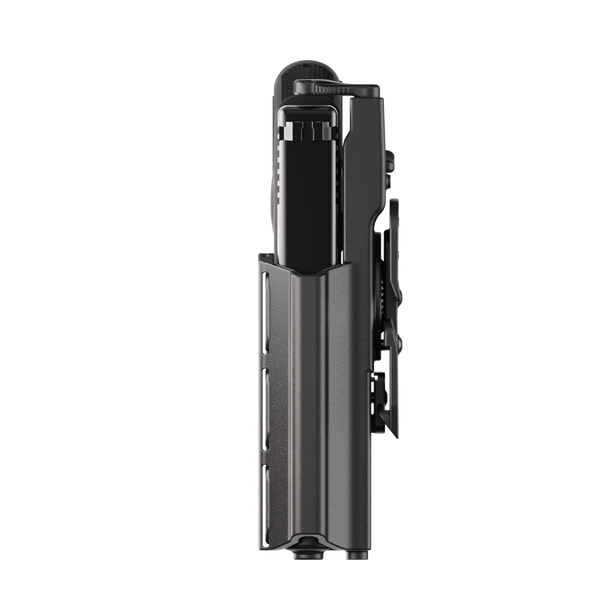 ORPAZ T41 Level 2 Universal Adjustable Holster, Magnetic + Mechanical Retention, Optics Ready OWB Polymer Duty Holster, Made in Israel Molle