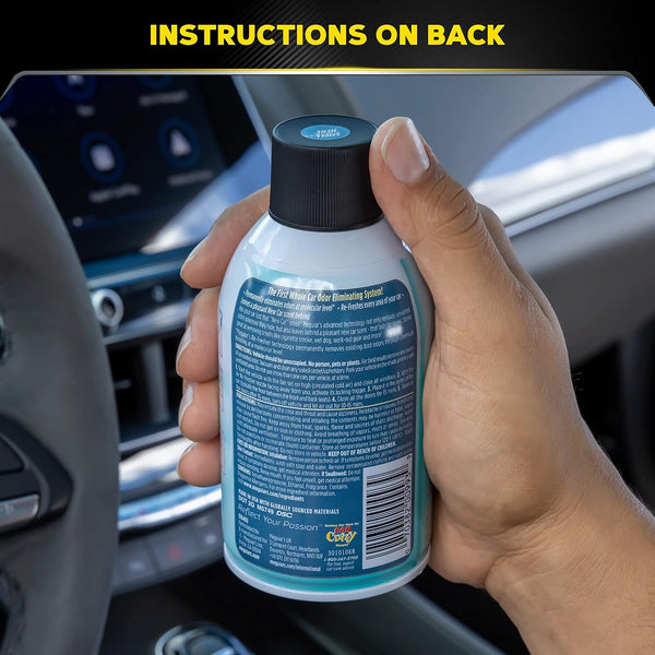 Meguiar's Whole Car Air Re-Fresher Odor Eliminator Mist, New Car Scent, 6 Pack