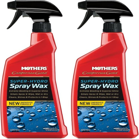 Mothers California Gold Spray Wax, Quick Shine Car Wax, 24 fl. oz., 2 Packs